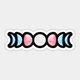 Trans Moon Phase Sticker